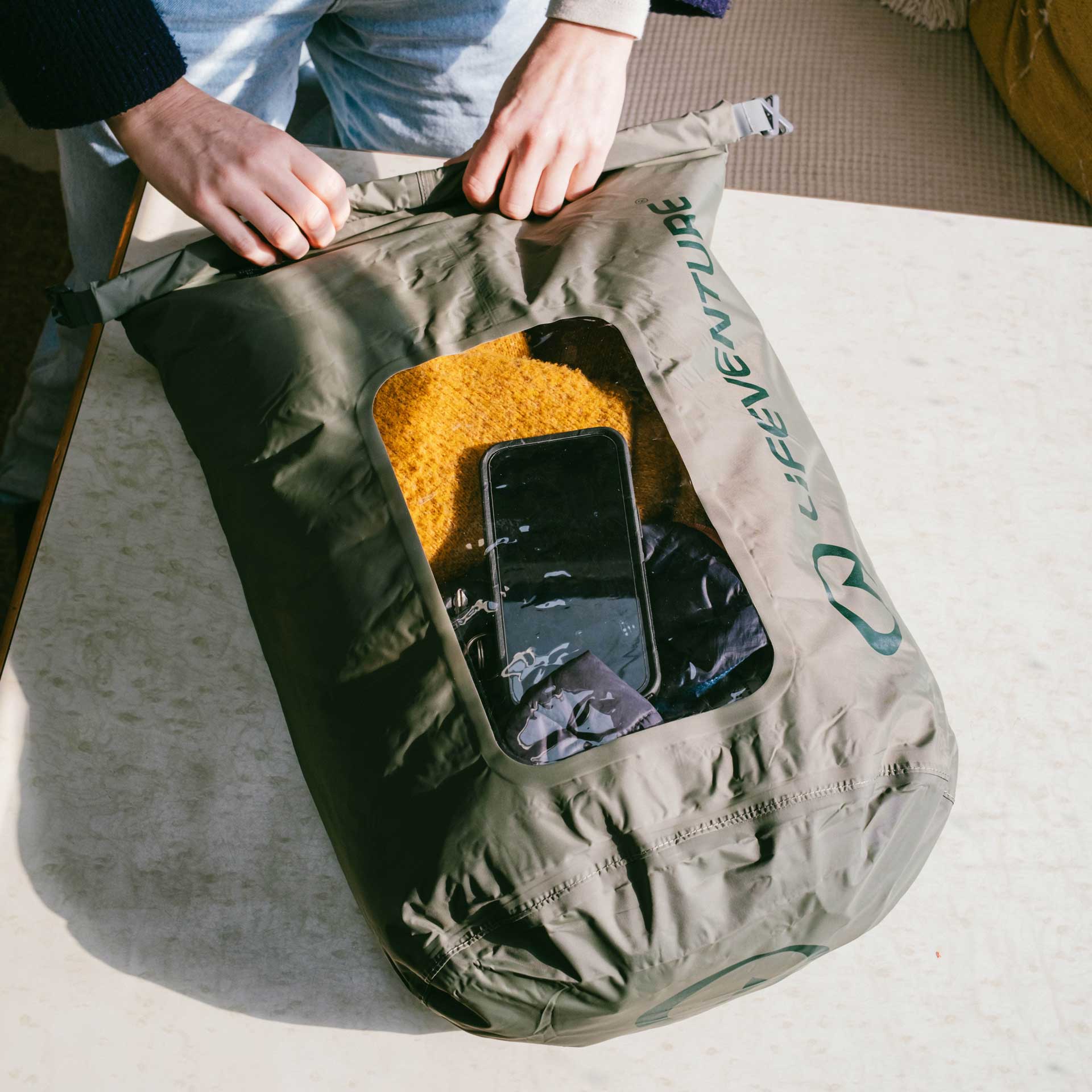Stormlight Dry Bag - variant[Yellow/Rust/Olive,5L 10L 25L TPU Window Multipack]