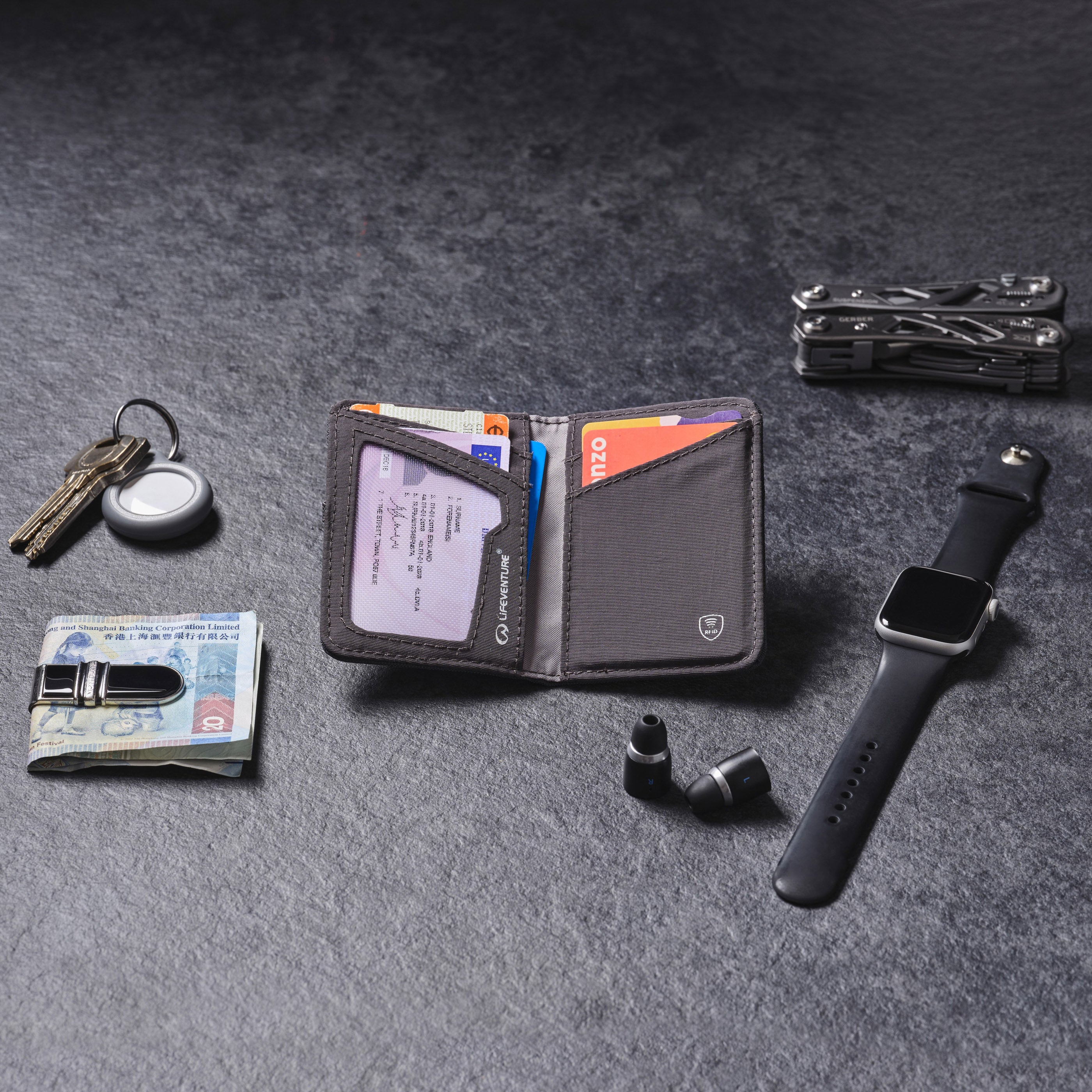 RFiD Card Wallet - variant[Grey]