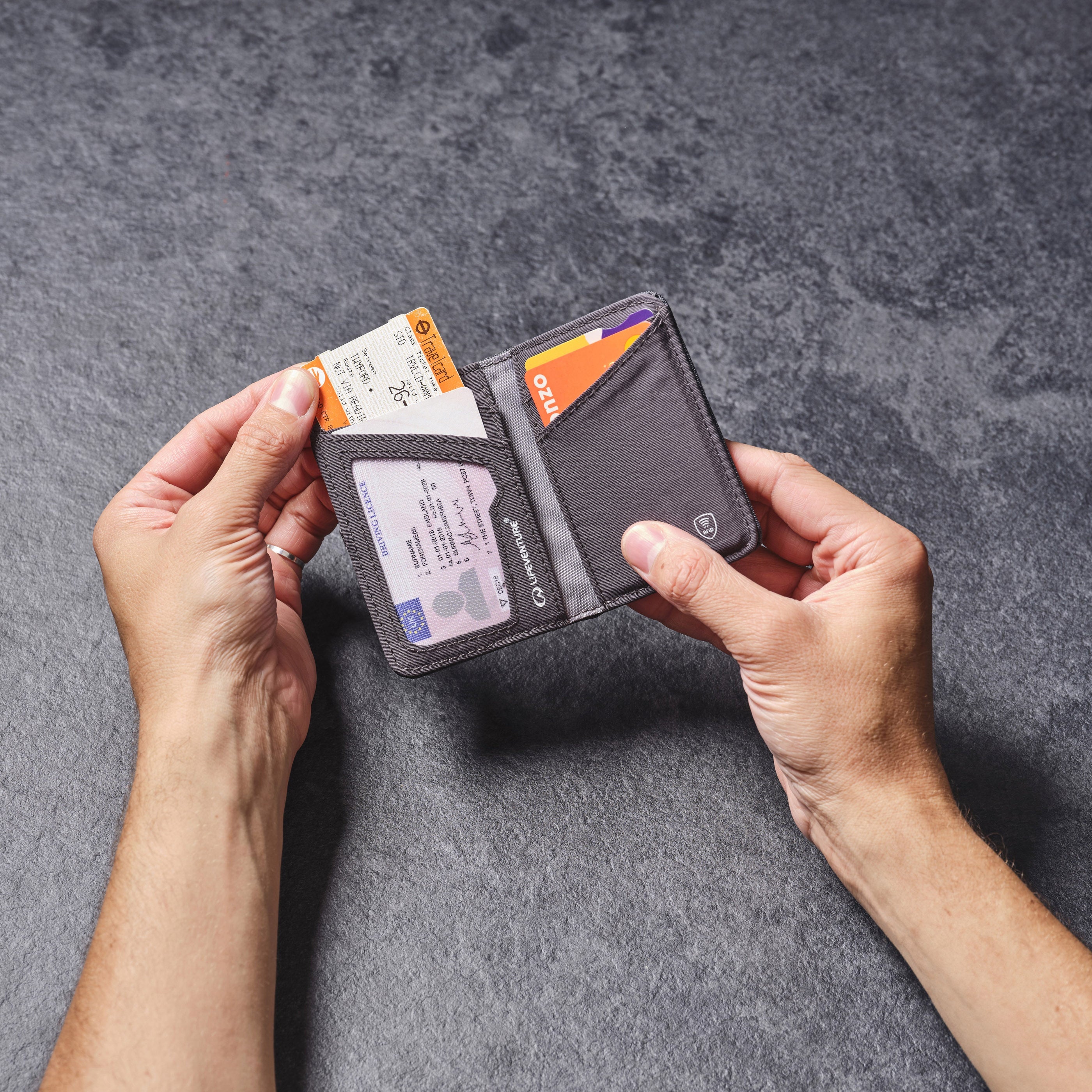 RFiD Card Wallet - variant[Grey]