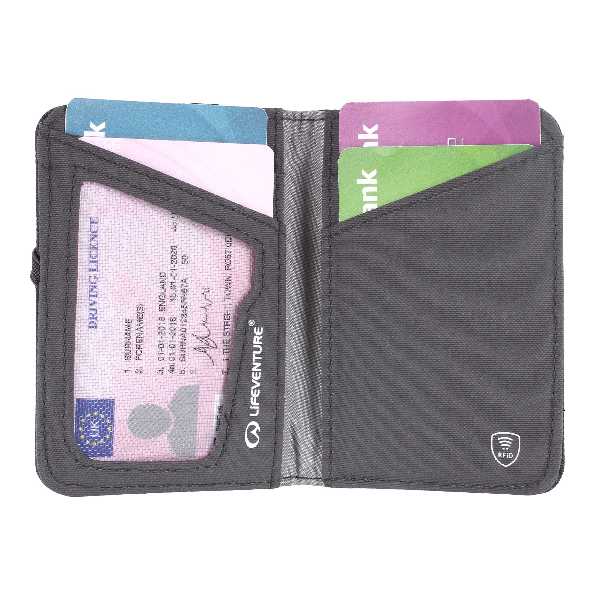RFiD Card Wallet - variant[Grey]