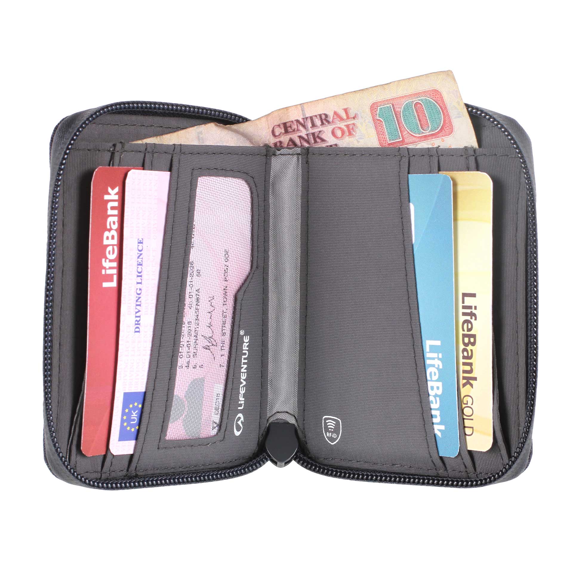 RFiD Bi-Fold Wallet - variant[Grey]