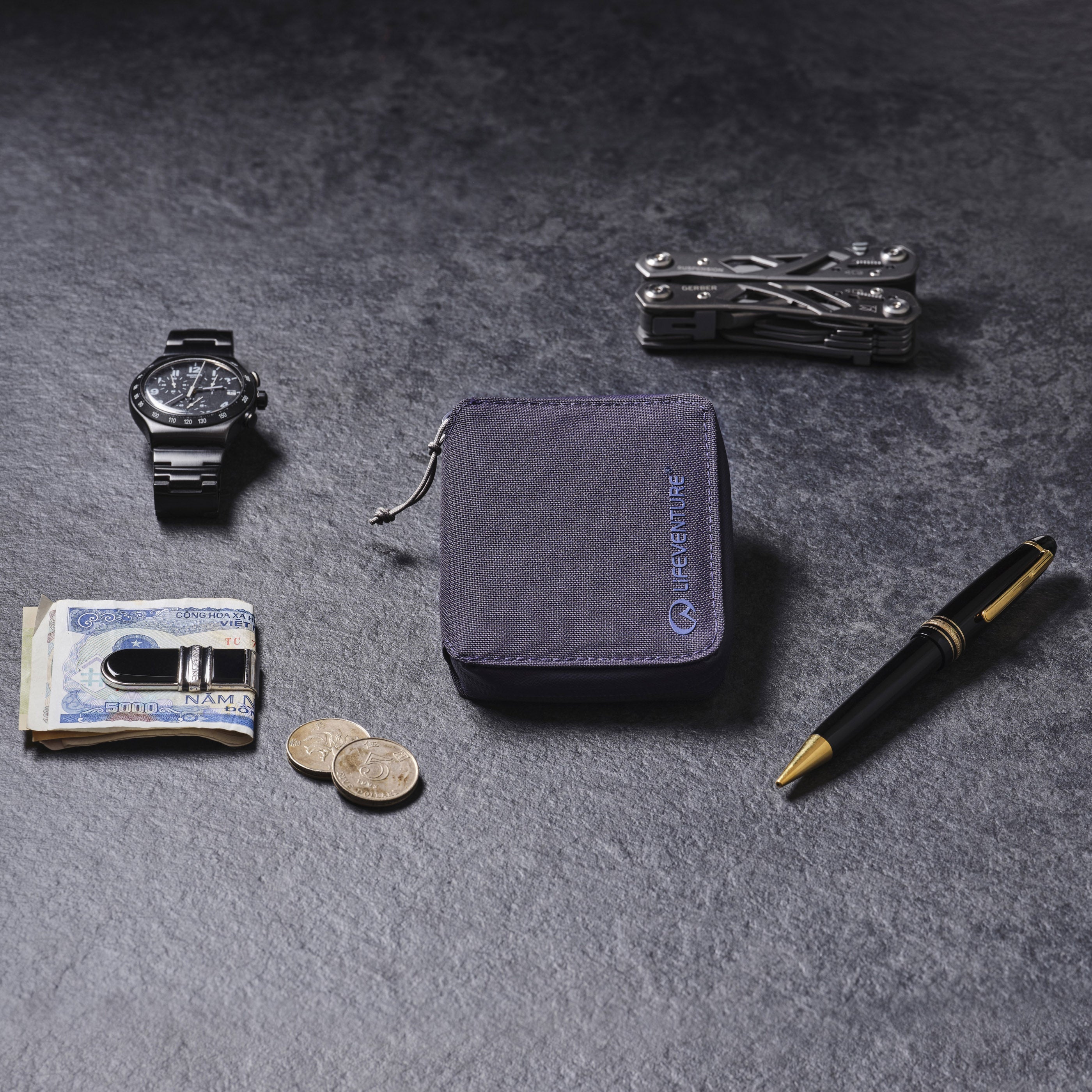 RFiD Bi-Fold Wallet - variant[Navy]