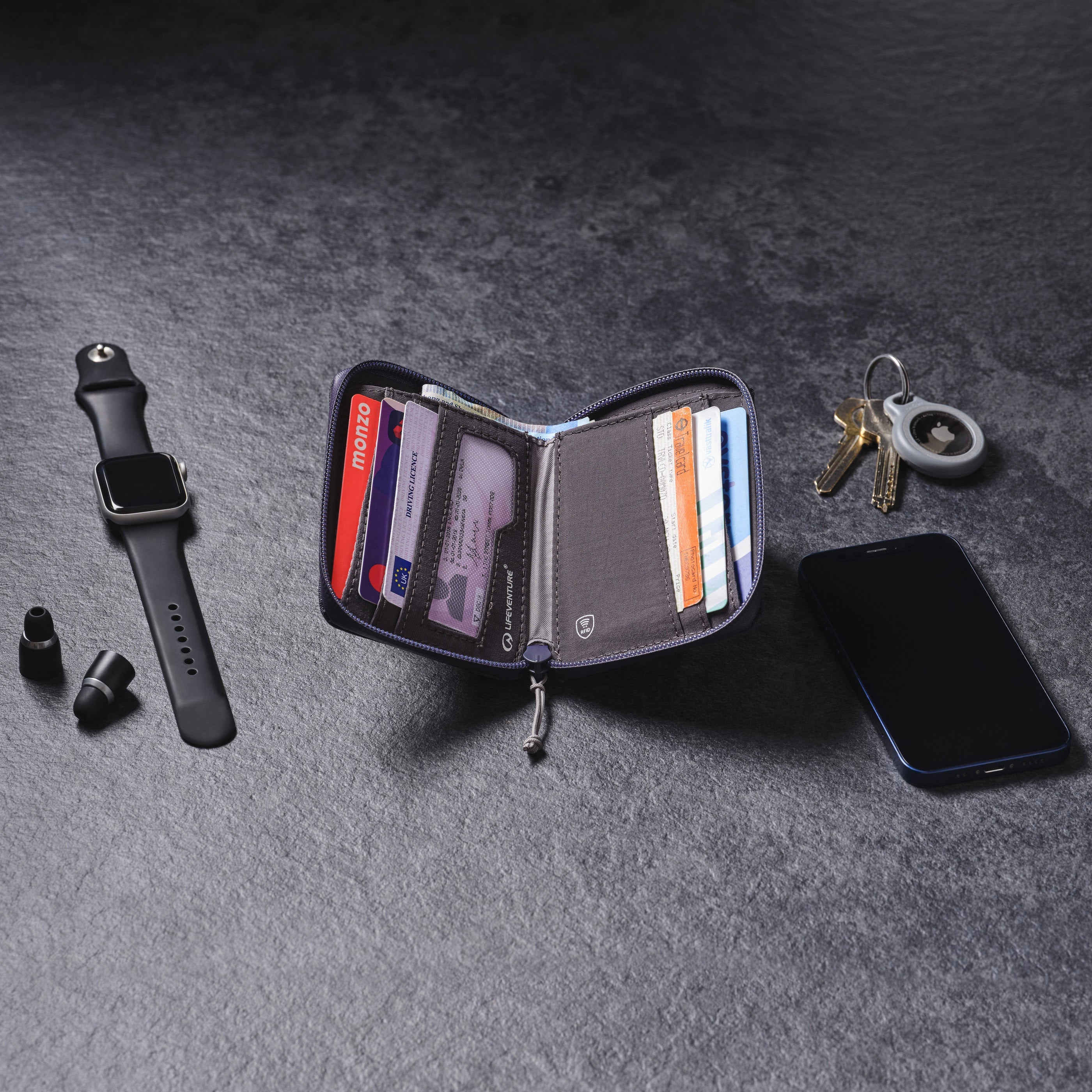 RFiD Bi-Fold Wallet - variant[Navy]