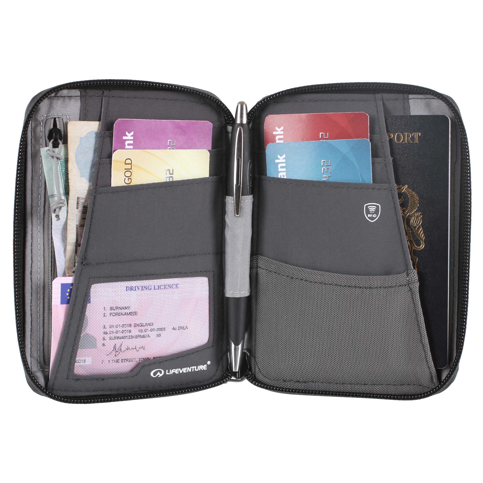 RFiD Travel Wallet - Mini - variant[Grey]