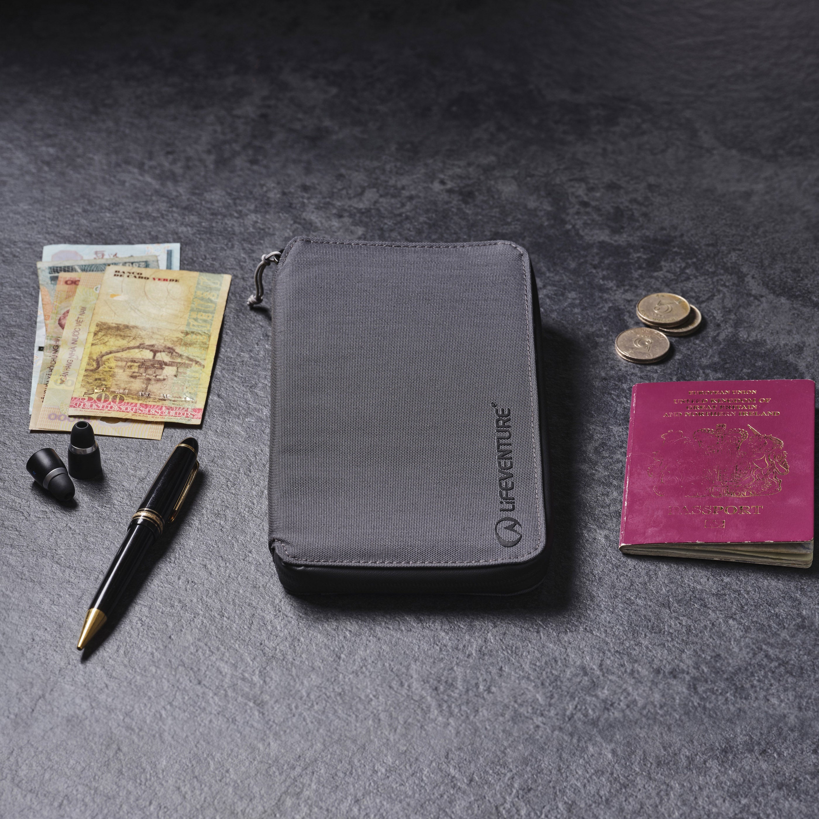 RFiD Travel Wallet (Grey)