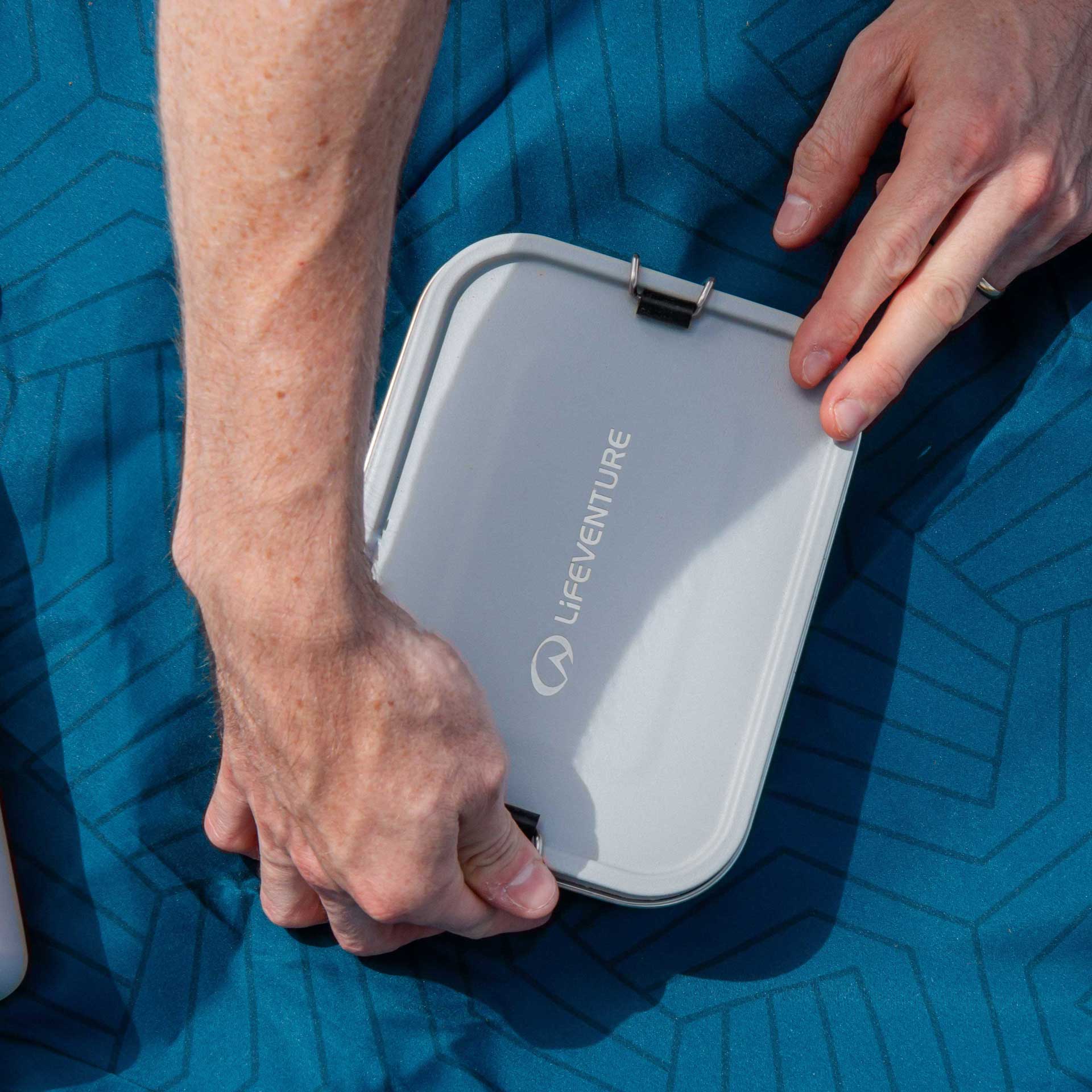 Stainless Steel Lunch Box - variant[Light Grey]