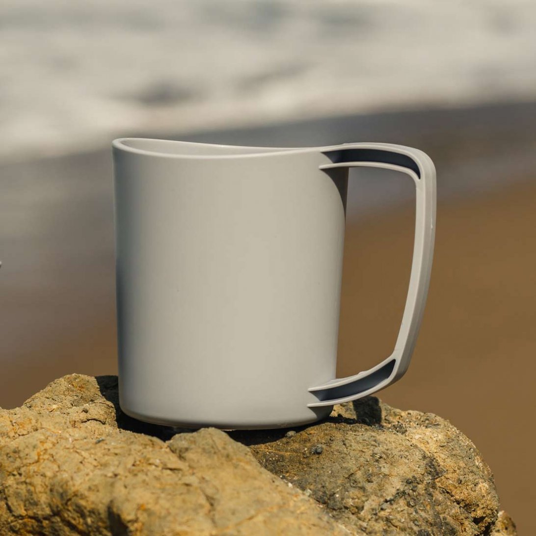 Ellipse Plastic Camping Mugs - variant[Light Grey]