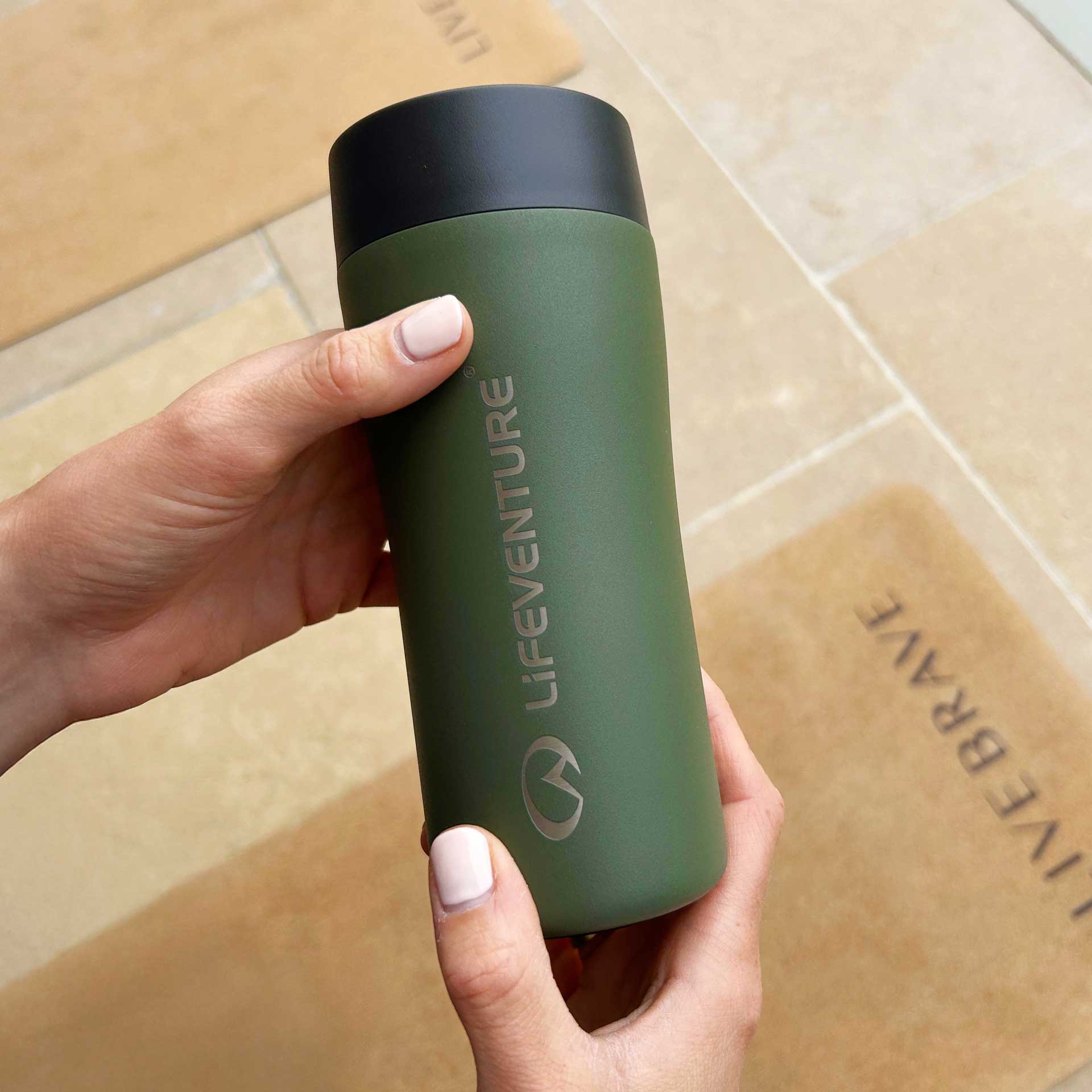 One-Touch Thermal Mug - variant[Khaki]