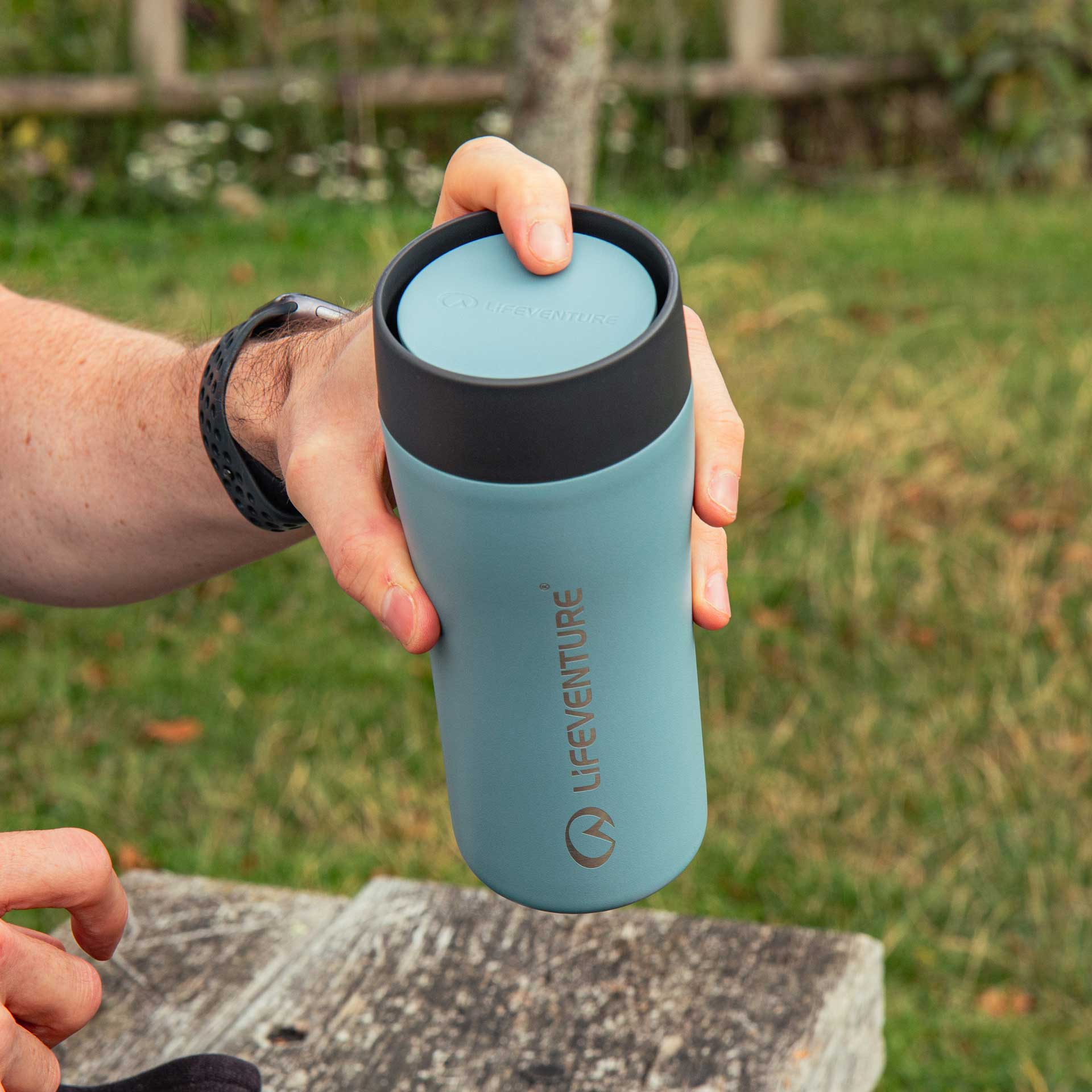 One-Touch Thermal Mug - variant[Ice Blue]